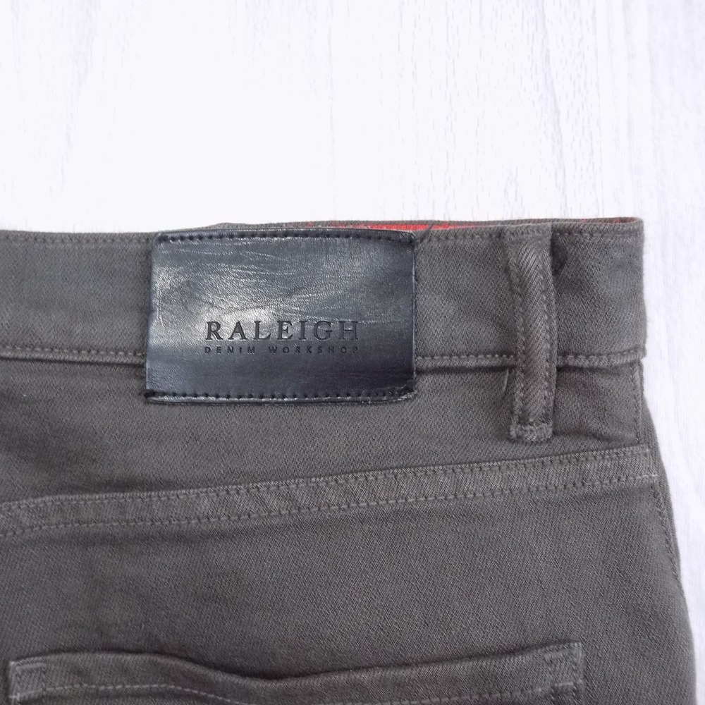 Raleigh Denim Workshop Alexander Mens Jeans 33 Grey Handcrafted Made in USA